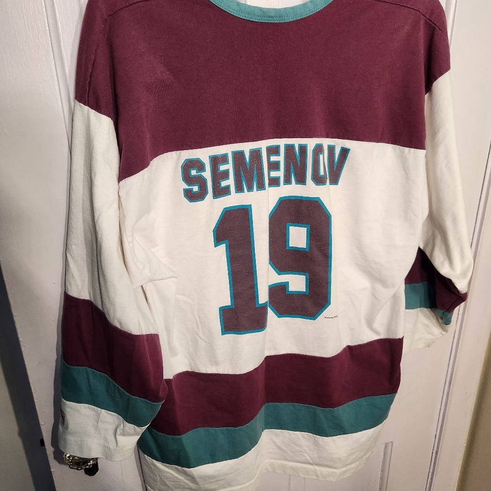 Vintage White & Maroon Hockey Jersey - Unbranded - Picture 7 of 9